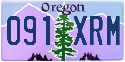 OR license plate 091XRM
