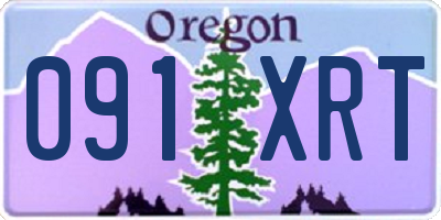 OR license plate 091XRT