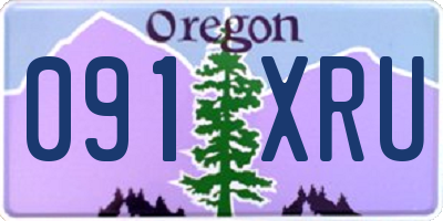 OR license plate 091XRU