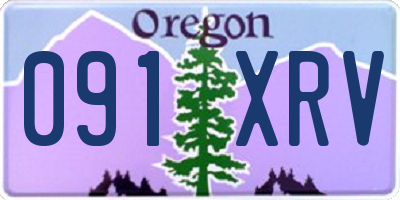 OR license plate 091XRV