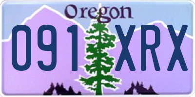OR license plate 091XRX