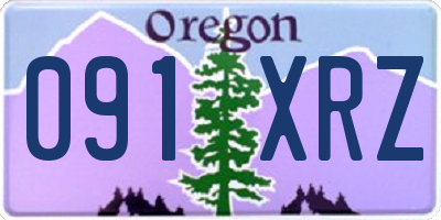OR license plate 091XRZ
