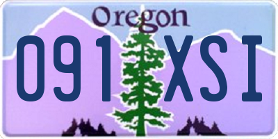 OR license plate 091XSI