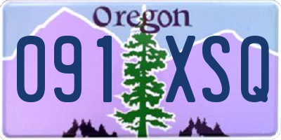 OR license plate 091XSQ