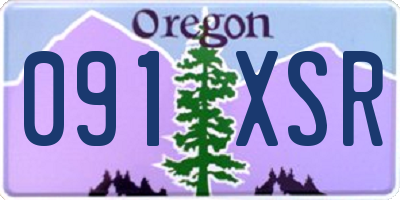 OR license plate 091XSR