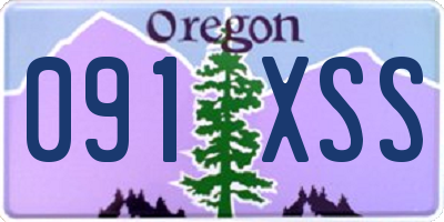 OR license plate 091XSS