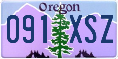 OR license plate 091XSZ