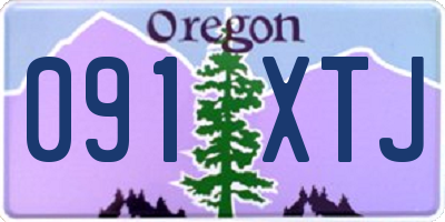 OR license plate 091XTJ
