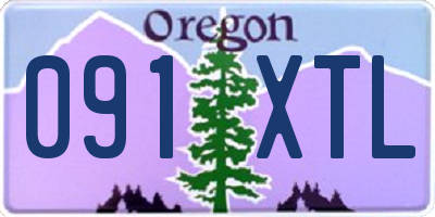 OR license plate 091XTL