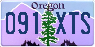 OR license plate 091XTS
