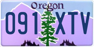 OR license plate 091XTV