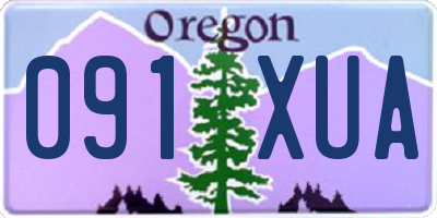 OR license plate 091XUA