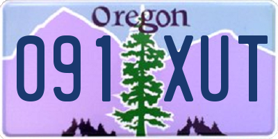 OR license plate 091XUT