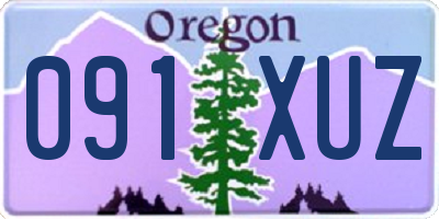 OR license plate 091XUZ