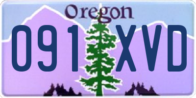OR license plate 091XVD