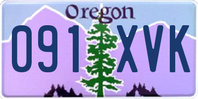 OR license plate 091XVK