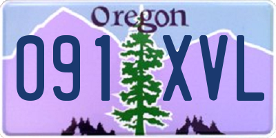 OR license plate 091XVL