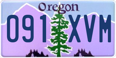 OR license plate 091XVM