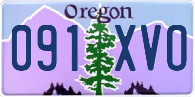 OR license plate 091XVO