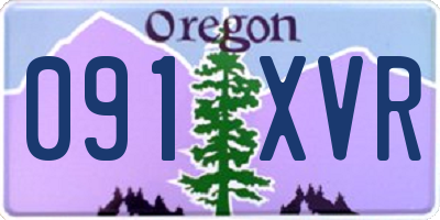 OR license plate 091XVR