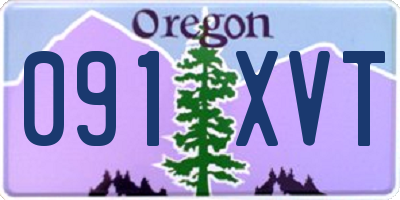OR license plate 091XVT