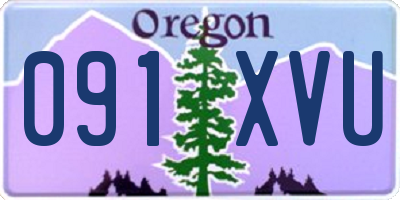OR license plate 091XVU