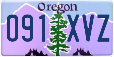 OR license plate 091XVZ