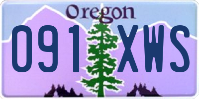 OR license plate 091XWS