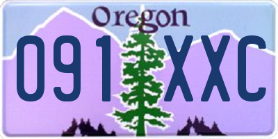 OR license plate 091XXC