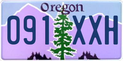 OR license plate 091XXH