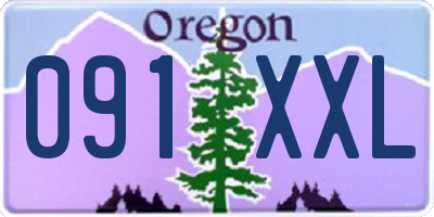 OR license plate 091XXL