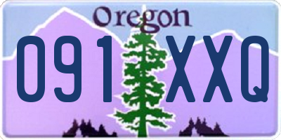 OR license plate 091XXQ