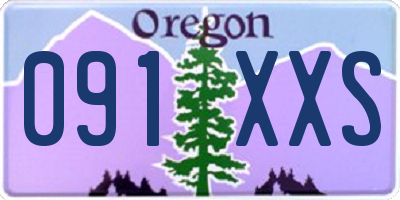 OR license plate 091XXS