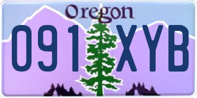 OR license plate 091XYB