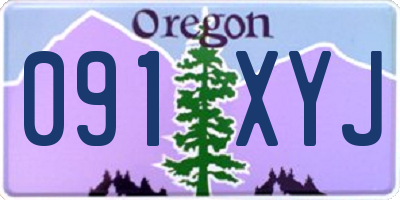 OR license plate 091XYJ