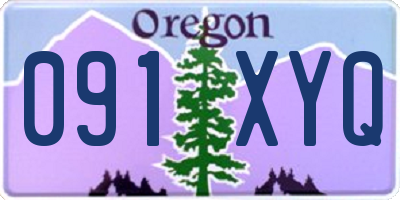 OR license plate 091XYQ