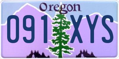 OR license plate 091XYS
