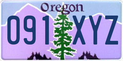 OR license plate 091XYZ