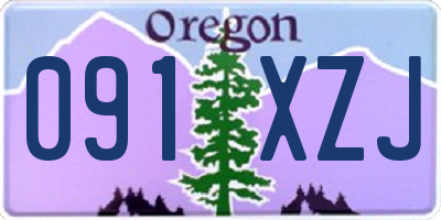OR license plate 091XZJ