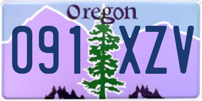 OR license plate 091XZV