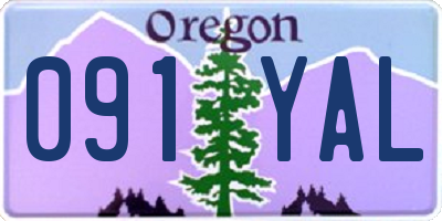 OR license plate 091YAL