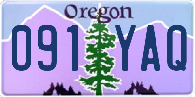 OR license plate 091YAQ
