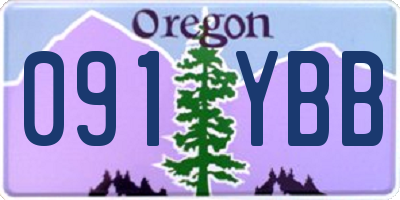 OR license plate 091YBB