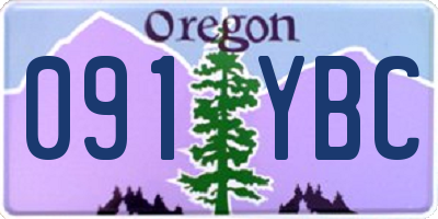 OR license plate 091YBC