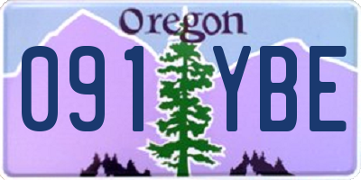 OR license plate 091YBE