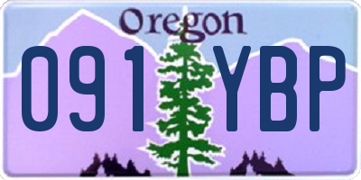 OR license plate 091YBP