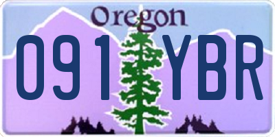 OR license plate 091YBR
