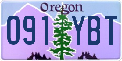 OR license plate 091YBT