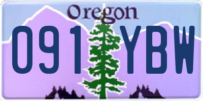 OR license plate 091YBW