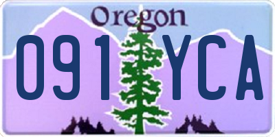 OR license plate 091YCA